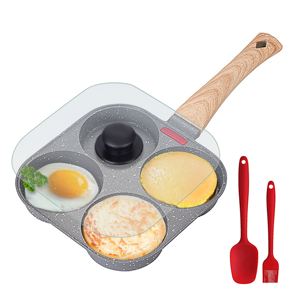 Non Stick 4-Cup Egg Frying Pan - đánh giá và giá Mini Pancake Griddle