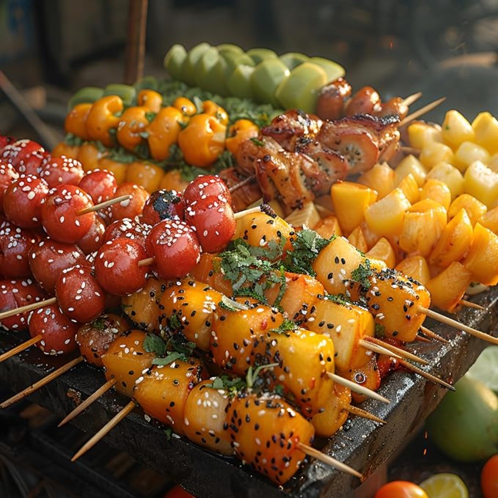 90-1350Pcs BBQ Bamboo Sticks D - đánh giá và giá Corn Dog Stick