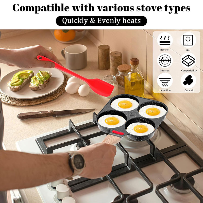 Deepened Egg Frying Pan with L - đánh giá và giá Mini Pancake Griddle