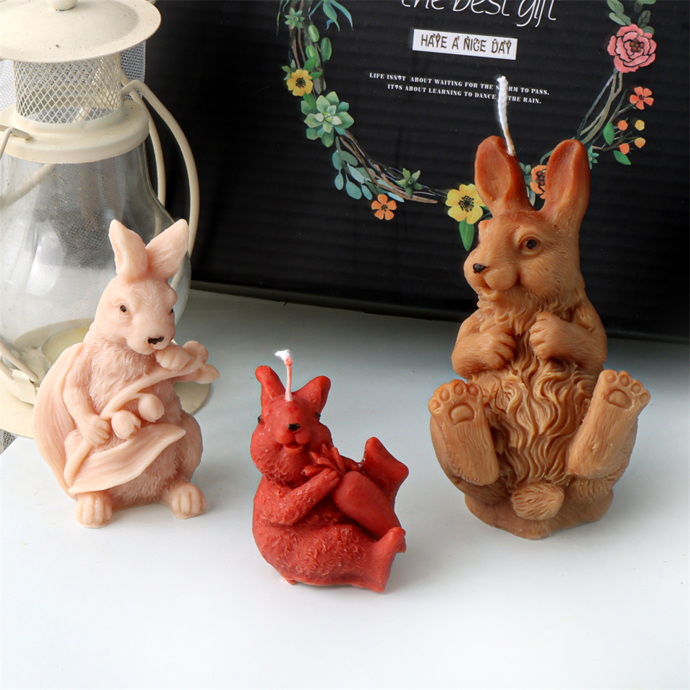 3D Flower Rabbit Candle Silico - đánh giá và giá Bunny Cake Mold